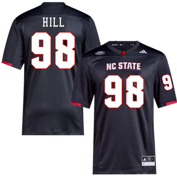 NC State Wolfpack #98 B.J. Hill College Football Jerseys,Uniforms-Black